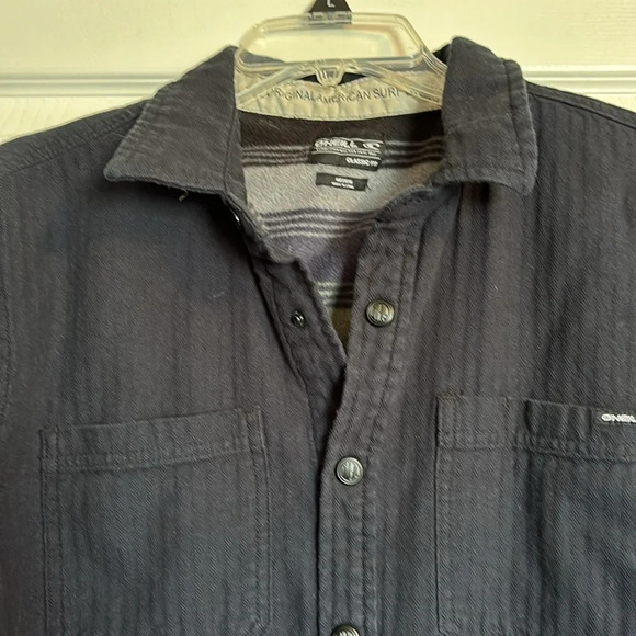 O’Neill men’s navy blue fleece lined jacket size medium - Picture 2 of 9